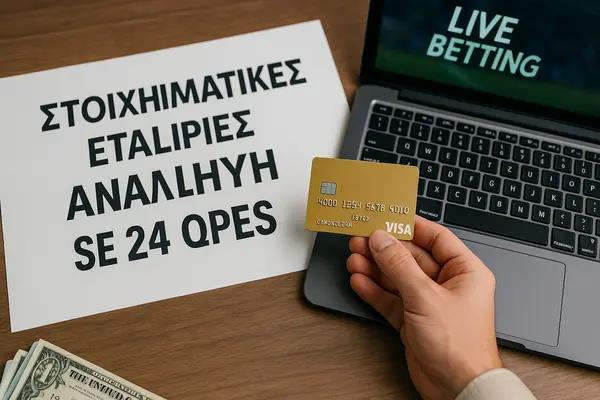 στοιχηματικες εταιριες αναληψη σε 24 ωρες