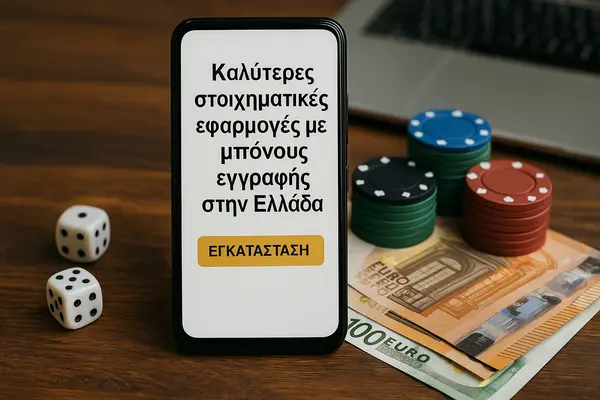 καλύτερες στοιχηματικές εφαρμογές με μπόνους εγγραφής